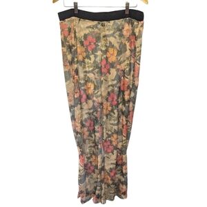 Rouge Collection Mesh Floral swim cover pant  woman's 3x